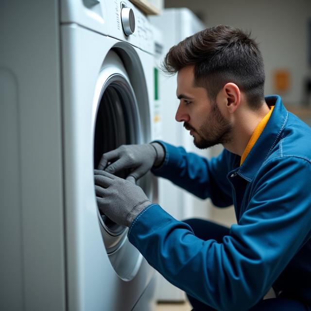 Técnico profesional reparando electrodomésticos en Medellín